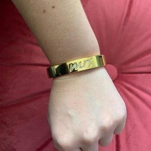 Kate Spade “Mrs” Bangle Bracelet - Gold